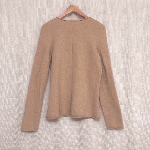 Ultra Lux 100% Cashmere Tan Sweater - Picture 2 of 5
